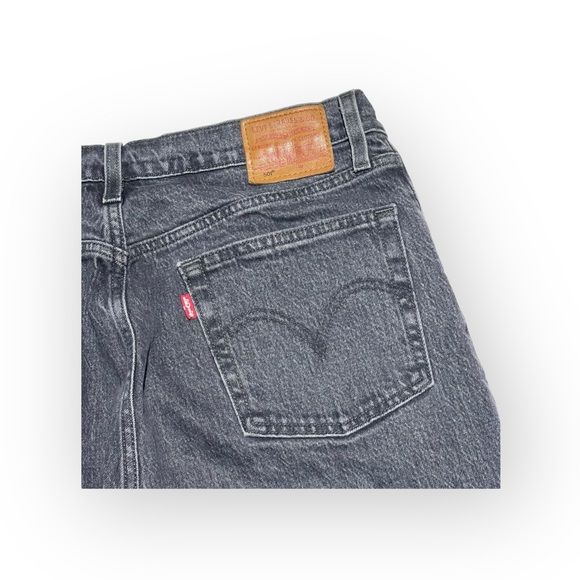 Levi’s x Free People ✪ 501 Crystal Crop Stretch Jeans ✪ Black Wash ✪ 30 Y2K Vibe - Picture 12 of 16